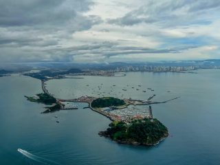 View of Panama City's Amador Causeway - Accent on Travel