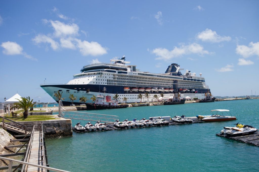 Celebrity Summit cruise ship docked at the Royal Dockland, Bermuda - Accent On Travel