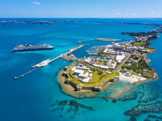 Bermuda cruise Arial view of port - Accent On Travel