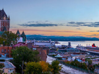 Cunard cruise ship docked in Quebec - Accent On Travel