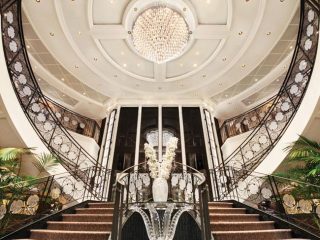 Oceania ships luxury hallway & staircase - Accent On Travel