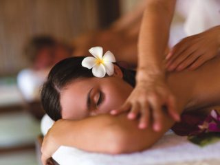 Having a massage onboard an Oceania cruise ship - Accent On Travel