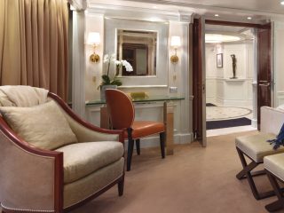 Oceania ships state room with seats - Accent On Travel