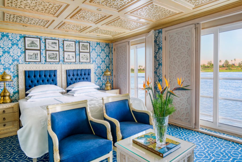 Royal suite onboard a Uniworld River Cruise - Accent On Travel