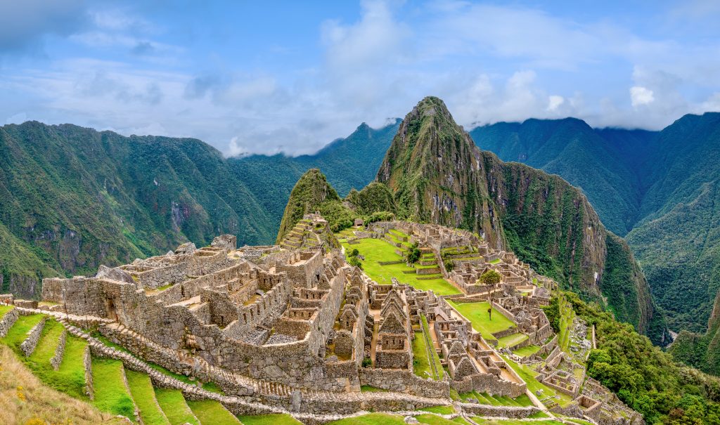 Panoramic View of Machu Picchu, Peru - accent on travel